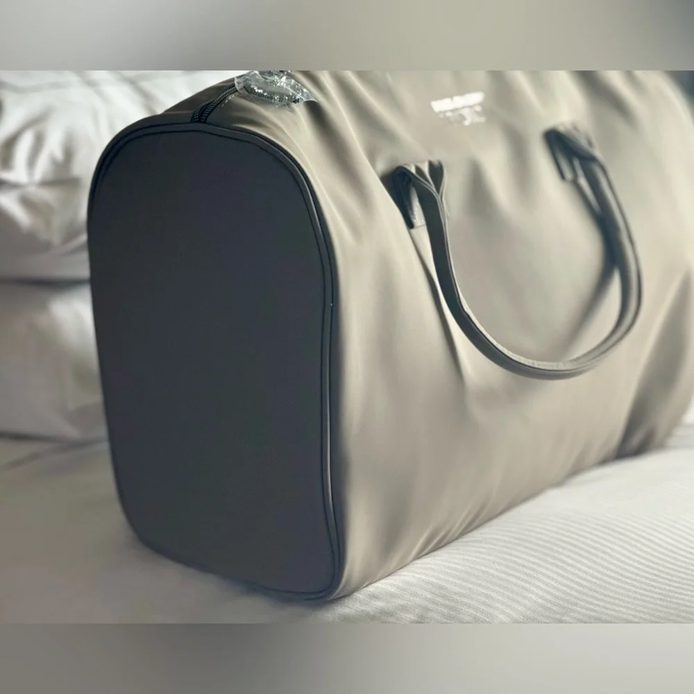 Royal Dolce & Gabbana Devotion English Gray Men's Large Duffle Bag in vegansuede